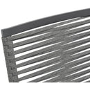  Meridian Maldives Grey Mesh And Rope Fabric Outdoor Patio Dining Arm Chair IMAGE 8