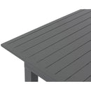  Meridian Maldives 95.5" / 119" Grey Aluminum Outdoor Patio Dining Table IMAGE 13