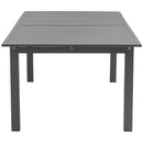  Meridian Maldives 95.5" / 119" Grey Aluminum Outdoor Patio Dining Table IMAGE 8