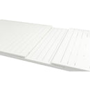  Meridian Maldives 95.5" / 119" White Aluminum Outdoor Patio Dining Table IMAGE 11