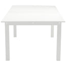  Meridian Maldives 95.5" / 119" White Aluminum Outdoor Patio Dining Table IMAGE 8