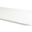  Meridian Maldives 95.5" / 119" White Aluminum Outdoor Patio Dining Table IMAGE 9