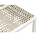  Meridian Maldives Cream Mesh And Rope Fabric Outdoor Patio Bar Stool IMAGE 6
