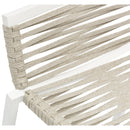  Meridian Maldives Cream Mesh And Rope Fabric Outdoor Patio Bar Stool IMAGE 7