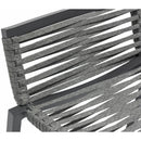  Meridian Maldives Grey Mesh And Rope Fabric Outdoor Patio Bar Stool IMAGE 7