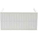  Meridian Maldives White Rectangle Aluminum Outdoor Patio Bar Table IMAGE 5