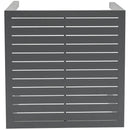  Meridian Maldives Grey Square Aluminum Outdoor Patio Bar Table IMAGE 5