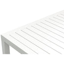  Meridian Maldives White Square Aluminum Outdoor Patio Bar Table IMAGE 6