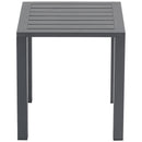  Meridian Maldives Grey Aluminum Outdoor Patio End Table IMAGE 3