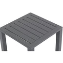  Meridian Maldives Grey Aluminum Outdoor Patio End Table IMAGE 5