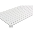  Meridian Maldives White Aluminum Outdoor Patio Coffee Table IMAGE 5