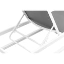 Meridian Maldives Grey Adjustable Mesh Water Resistant Fabric Outdoor Patio Adjustable Sun Chaise Lounge IMAGE 10