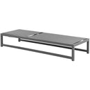  Meridian Maldives Grey Adjustable Mesh Water Resistant Fabric Outdoor Patio Adjustable Sun Chaise Lounge IMAGE 3