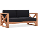  Manufacturer Color_Black -- Meridian Anguilla Stationary Fabric Loveseat IMAGE 1