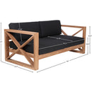  Manufacturer Color_Black -- Meridian Anguilla Stationary Fabric Loveseat IMAGE 8