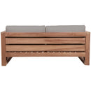  Manufacturer Color_Grey -- Anguilla 65" Grey Water Resistant Fabric Upholsetered Outdoor Patio Loveseat IMAGE 3