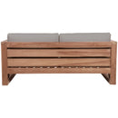 Meridian Anguilla Grey Water Resistant Fabric Outdoor Loveseat IMAGE 3
