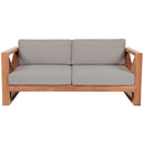  Manufacturer Color_Grey -- Anguilla 65" Grey Water Resistant Fabric Upholsetered Outdoor Patio Loveseat IMAGE 5