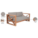  Manufacturer Color_Grey -- Anguilla 65" Grey Water Resistant Fabric Upholsetered Outdoor Patio Loveseat IMAGE 9