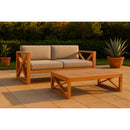 Meridian Anguilla Grey Water Resistant Fabric Outdoor Sofa IMAGE 2