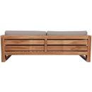  Meridian Anguilla 83" Grey Water Resistant Fabric Upholsetered Outdoor Patio Sofa IMAGE 3