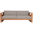  Meridian Anguilla 83" Grey Water Resistant Fabric Upholsetered Outdoor Patio Sofa IMAGE 5