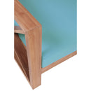  Manufacturer Color_Sea Blue -- Anguilla 65" Blue Water Resistant Fabric Upholsetered Outdoor Patio Loveseat IMAGE 7