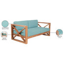  Manufacturer Color_Sea Blue -- Anguilla 65" Blue Water Resistant Fabric Upholsetered Outdoor Patio Loveseat IMAGE 9