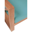  Meridian Anguilla 83" Blue Water Resistant Fabric Upholsetered Outdoor Patio Sofa IMAGE 7