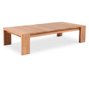  Meridian Tulum Natural Teak Wood Outdoor Patio Coffee Table IMAGE 1