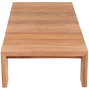  Meridian Tulum Natural Teak Wood Outdoor Patio Coffee Table IMAGE 4