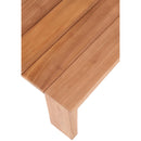  Meridian Tulum Natural Teak Wood Outdoor Patio Coffee Table IMAGE 5