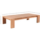  Meridian Tulum Natural Teak Wood Outdoor Patio Coffee Table IMAGE 6