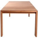  Meridian Tulum 108.5" Natural Teak Wood Outdoor Patio Dining Table IMAGE 4