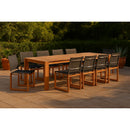  Meridian Tulum Black Water Resistant Mesh Fabric Outdoor Patio Dining Side Chair IMAGE 2
