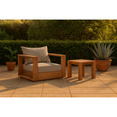 Meridian Tulum Grey Water Resistant Fabric Outdoor Chair IMAGE 2