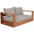  Manufacturer Color_Grey -- Tulum 63" Grey Water Resistant Fabric Upholstered Outdoor Patio Sofa IMAGE 4