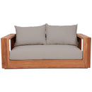 Meridian Tulum Grey Water Resistant Fabric Outdoor Loveseat IMAGE 5