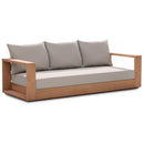  Meridian Tulum 87" Grey Water Resistant Fabric Upholstered Outdoor Patio Sofa IMAGE 1