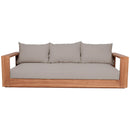  Meridian Tulum 87" Grey Water Resistant Fabric Upholstered Outdoor Patio Sofa IMAGE 5