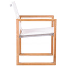  Meridian Tulum Off White Water Resistant Mesh Fabric Outdoor Patio Dining Arm Chair IMAGE 5