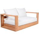  Manufacturer Color_White -- Tulum 63" Off White Water Resistant Fabric Upholstered Outdoor Patio Sofa IMAGE 4