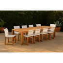 Meridian Tulum Off White Water Resistant Mesh Fabric Outdoor Patio Dining Side Chair IMAGE 2