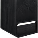 Meridian Parker Black Solid Wood And Ash Veneer Sideboard / Buffet IMAGE 9