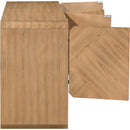  Meridian Parker Natural Solid Wood And Ash Veneer Sideboard / Buffet IMAGE 5