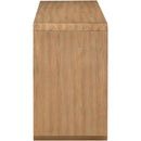  Meridian Parker Natural Solid Wood And Ash Veneer Sideboard / Buffet IMAGE 6