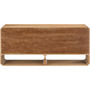  Meridian Parker Natural Solid Wood And Ash Veneer Sideboard / Buffet IMAGE 7