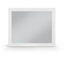  Meridian Monad White Birch Veneer Frame Mirror IMAGE 1