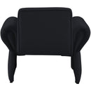  Manufacturer Color_Black -- Meridian Fleurette Stationary Fabric Accent Chair IMAGE 3