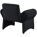  Manufacturer Color_Black -- Meridian Fleurette Stationary Fabric Accent Chair IMAGE 5